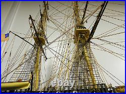 Vintage Uss Constitution Model Ship Museum Quality Build Stunning! 1/96 Scale