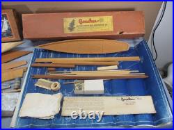 Vtg 1940's Boucher Brand Wooden Scale Model Ship Boat Kit Atlantic & Star Racer Vtg 1940's Boucher Brand Wooden Scale Model Ship Boat Kit Atlantic & Star Racer