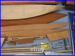 Vtg 1940's Boucher Brand Wooden Scale Model Ship Boat Kit Atlantic & Star Racer Vtg 1940's Boucher Brand Wooden Scale Model Ship Boat Kit Atlantic & Star Racer