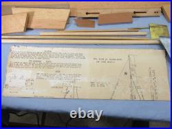 Vtg 1940's Boucher Brand Wooden Scale Model Ship Boat Kit Atlantic & Star Racer Vtg 1940's Boucher Brand Wooden Scale Model Ship Boat Kit Atlantic & Star Racer