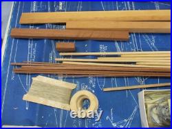Vtg 1940's Boucher Brand Wooden Scale Model Ship Boat Kit Atlantic & Star Racer Vtg 1940's Boucher Brand Wooden Scale Model Ship Boat Kit Atlantic & Star Racer