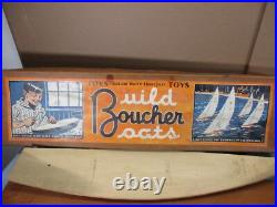 Vtg 1940's Boucher Brand Wooden Scale Model Ship Boat Kit Atlantic & Star Racer Vtg 1940's Boucher Brand Wooden Scale Model Ship Boat Kit Atlantic & Star Racer
