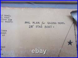 Vtg 1940's Boucher Brand Wooden Scale Model Ship Boat Kit Atlantic & Star Racer Vtg 1940's Boucher Brand Wooden Scale Model Ship Boat Kit Atlantic & Star Racer