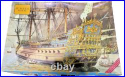 Vtg Heller 1100 Le Soleil Royal Ref 1500 Plastic Ship Model Kit