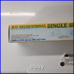 Vtg Model B/o Recreational Toy Battery Operated Sculling Single Shell Rare Oars