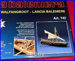 Whaling Boat Model Kit By Panart Lancia Baleniera 116 Wooden Italy NEW IN BOX