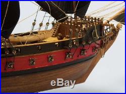 Wooden Pirate Ship Model Tall Ship Blackbeard's Queen Anne's Revenge