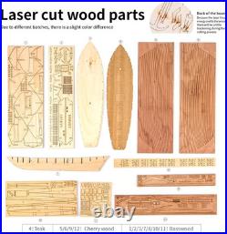 Wooden Ship Model Building Kits for Adults 1/96 Scale Harvey 1847