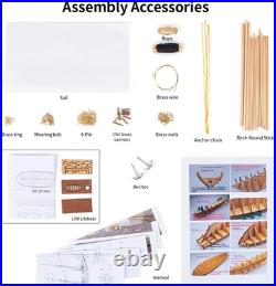 Wooden Ship Model Building Kits for Adults 1/96 Scale Harvey 1847