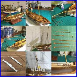 Wooden Ship Model Building Kits for Adults 1/96 Scale Harvey 1847