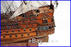 Wooden Ship Model Handmade Home Decor San Felipe Spanish Galleon Tall Ship 28