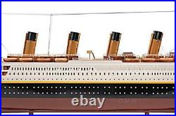 Wooden Titanic Painted Small Model Ship