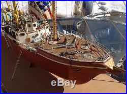 Wooden model ELBE 1 Ship Boat