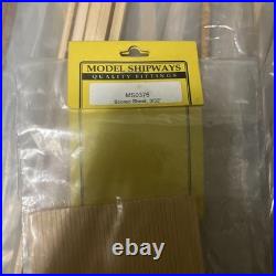 Wooden model boat ship kits, Miscellaneous Wood Strips LOT. Model Shipway Wood