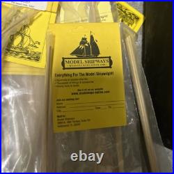 Wooden model boat ship kits, Miscellaneous Wood Strips LOT. Model Shipway Wood