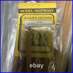 Wooden model boat ship kits, Miscellaneous Wood Strips LOT. Model Shipway Wood
