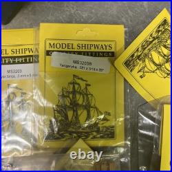 Wooden model boat ship kits, Miscellaneous Wood Strips LOT. Model Shipway Wood