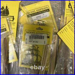 Wooden model boat ship kits, Miscellaneous Wood Strips LOT. Model Shipway Wood