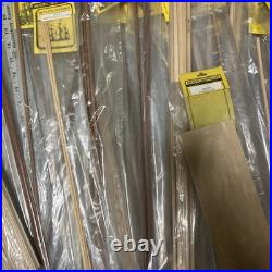 Wooden model boat ship kits, Miscellaneous Wood Strips LOT. Model Shipway Wood