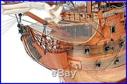 XL HMS Victory Lord Nelson's Flagship 58 Tall Ship Model Wooden Fully Assembled