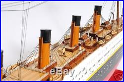 XL RMS Titanic Ocean Liner Wooden Model 56 White Star Cruise Ship Line Boat New