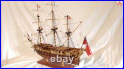 Yuan qing HMS Royal Caroline 1749 Scale 1/50 33'' Wooden Ship Model Kits scale