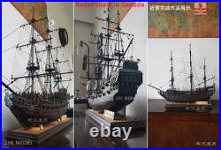 ZHL 1/65 The Black Pearl Golden Version 2021 Wood Model Ship Kit 31 Inch gift