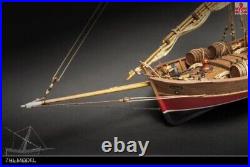 ZHL LEUDO Scale 1/48 430mm 17 Wood Ship Model Kit Sailboat model kit