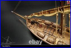 ZHL LEUDO Scale 1/48 430mm 17 Wood Ship Model Kit Sailboat model kit