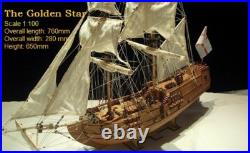 ZHL MODEL Golden Star Scale 1/100 Wooden Model Ship Kit length 760mm NEW