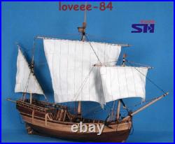 ZHL Pinta Pinta Wood Model Ship Kits Scale 1/50 L 25.6 Yuanqing New