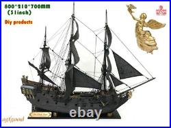 ZHL The Black Pearl Golden Version 2021 Wood Model Ship Kit 31 Inch 1/65 Scale