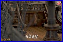 ZHL The Black Pearl Golden Version 2021 Wood Model Ship Kit 31 Inch 1/65 Scale