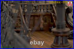 ZHL The Black Pearl Golden Version 2021 Wood Model Ship Kit 31 Inch 1/65 Scale