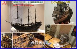 ZHL The Black Pearl Golden Version 2021 Wood Model Ship Kit 31 Inch 1/65 Scale