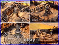 ZHL The Black Pearl Golden Version 2021 Wood Model Ship Kit 31 Inch 1/65 Scale