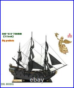 ZHL The black Pearl Golden version wood model ship kit 31 inch